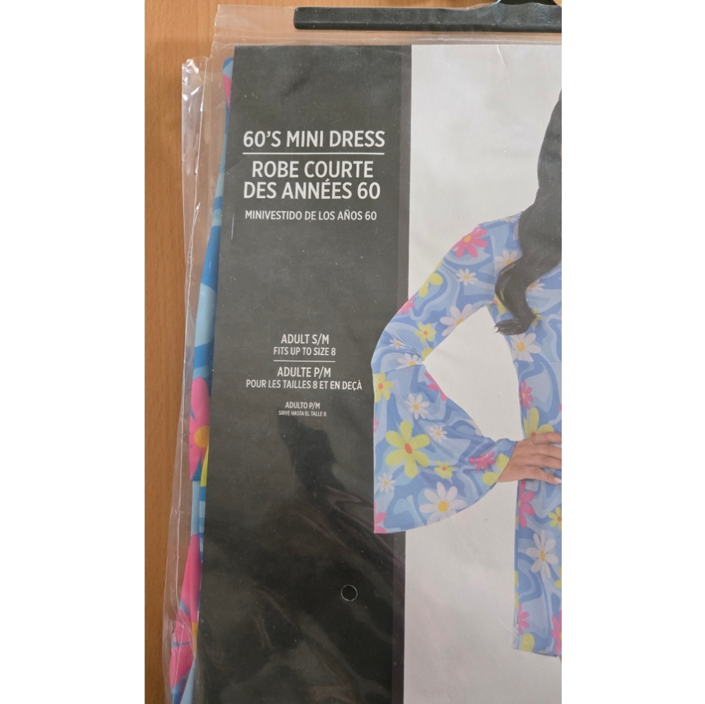 60's Mini GoGo FlowerPower 1960's 1970's Halloween Costume dress - Picture 4 of 5